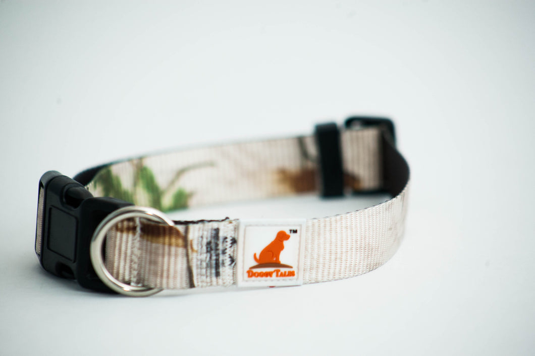 Realtree Adjustable Dog Collar Snow - mydoggytales.com